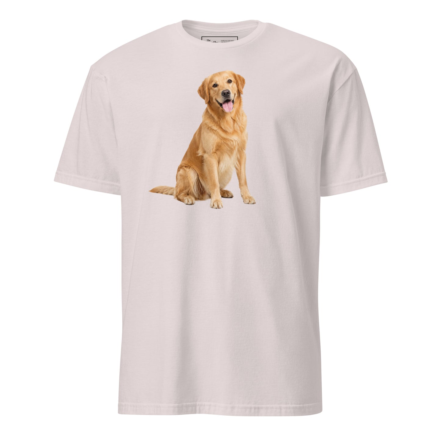Golden Retriever Tee in Ice Gray – front view